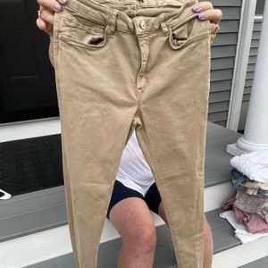 Zara basic khaki pants